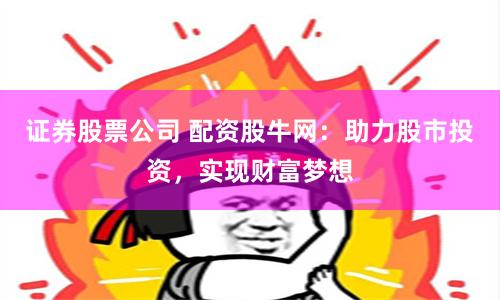 证券股票公司 配资股牛网：助力股市投资，实现财富梦想
